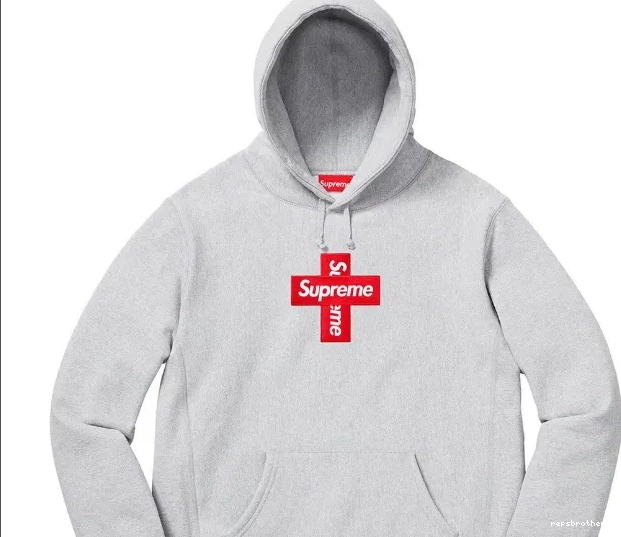 Bogo Grey with 20FW S Box Velvet Hooded Logo Hoodie XL Cross M Cross Hoodie L Black 0818